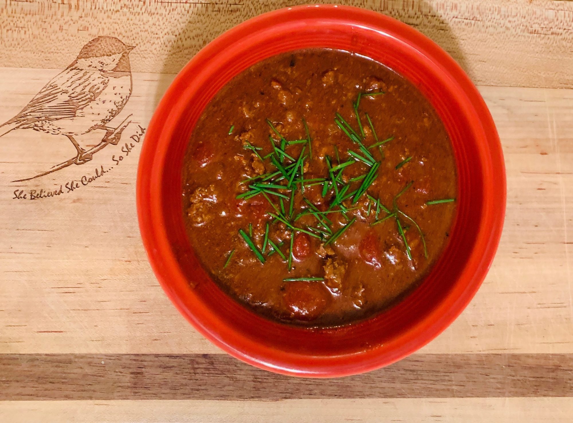 Chili with Grass-Fed Beef or Bison
