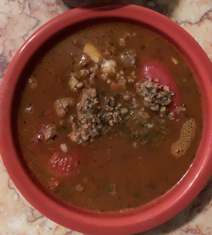 Picture of vegetable beef soup