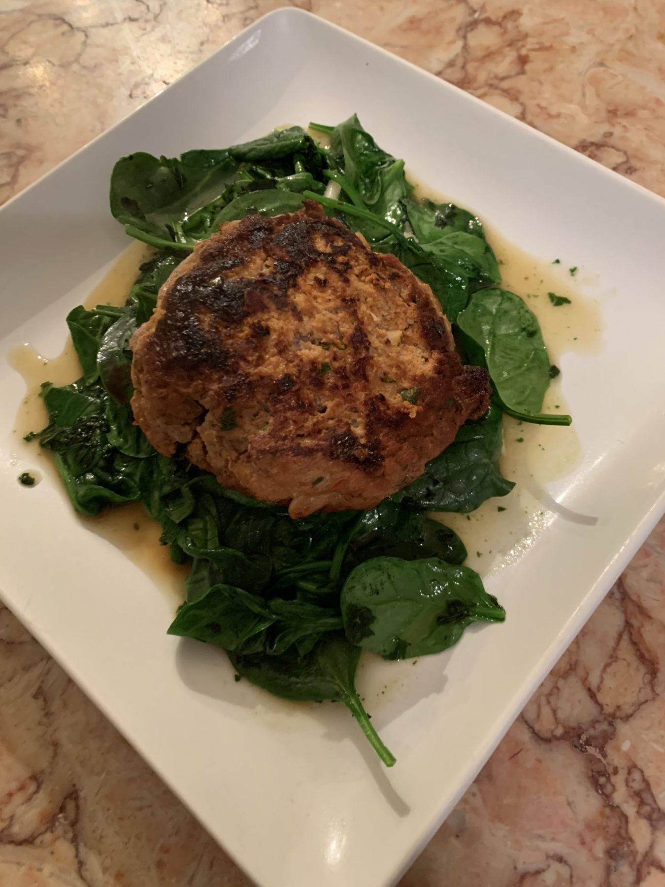 Red Curry Mint Patty with Basil & Spinach