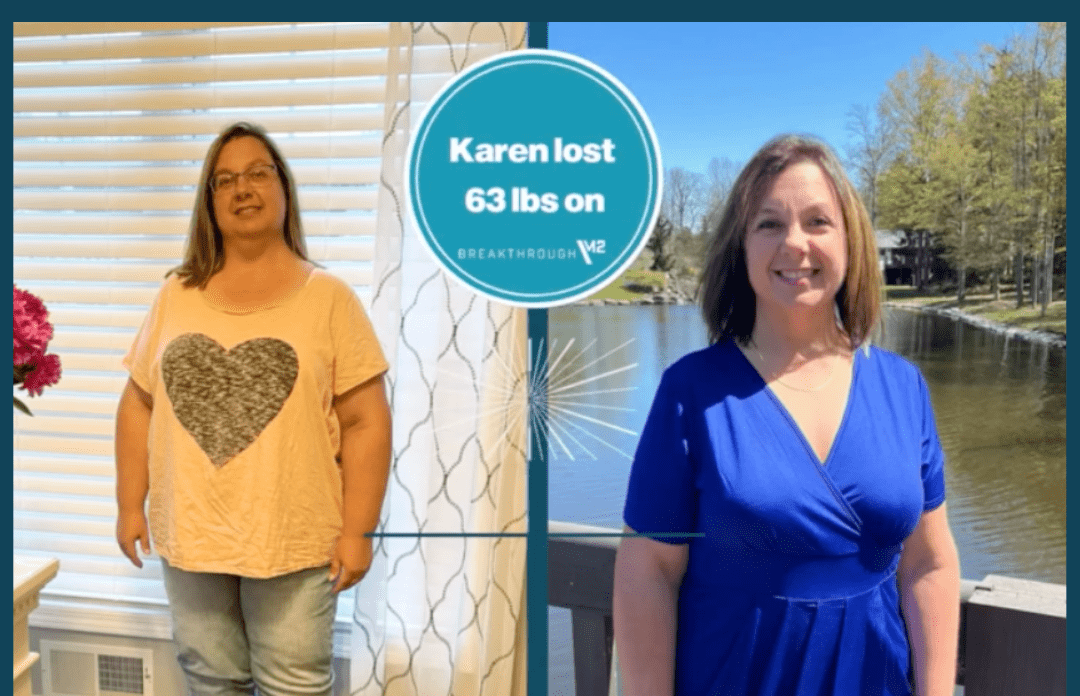 Karen lost 63 lbs with Breakthrough M2!
