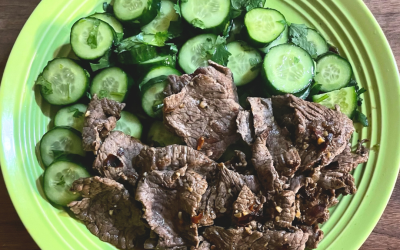 Thai Cucumber Steak Salad