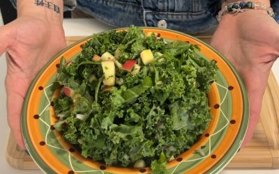 Kale Apple Salad with Dijon Vinaigrette