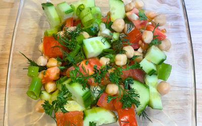 Cucumber Dill Chickpea Salad