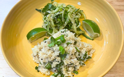 Garlic Ginger Cauliflower Rice