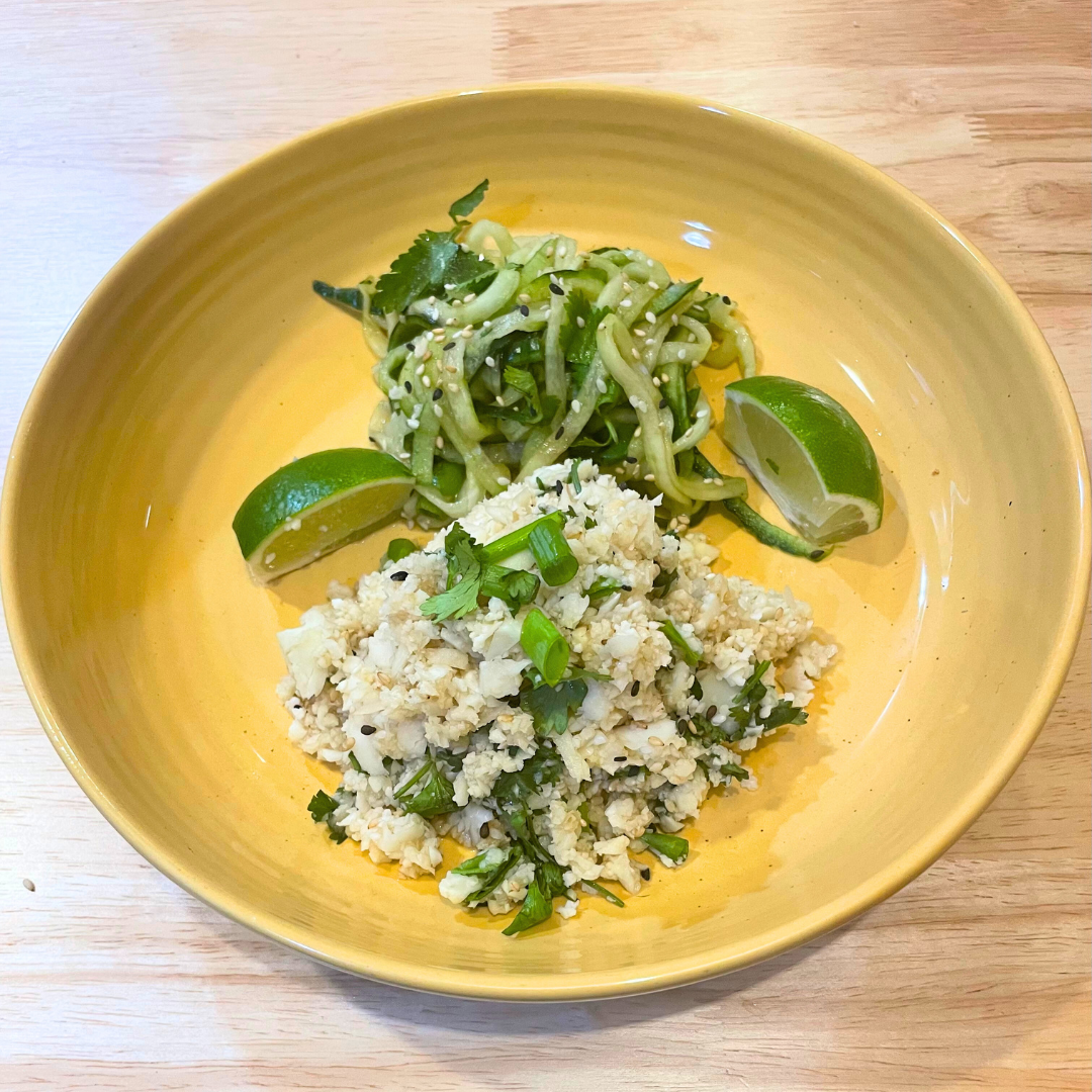 Ginger Garlic Cauliflower Rice