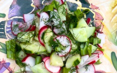 Red Radish & Cucumber Salad