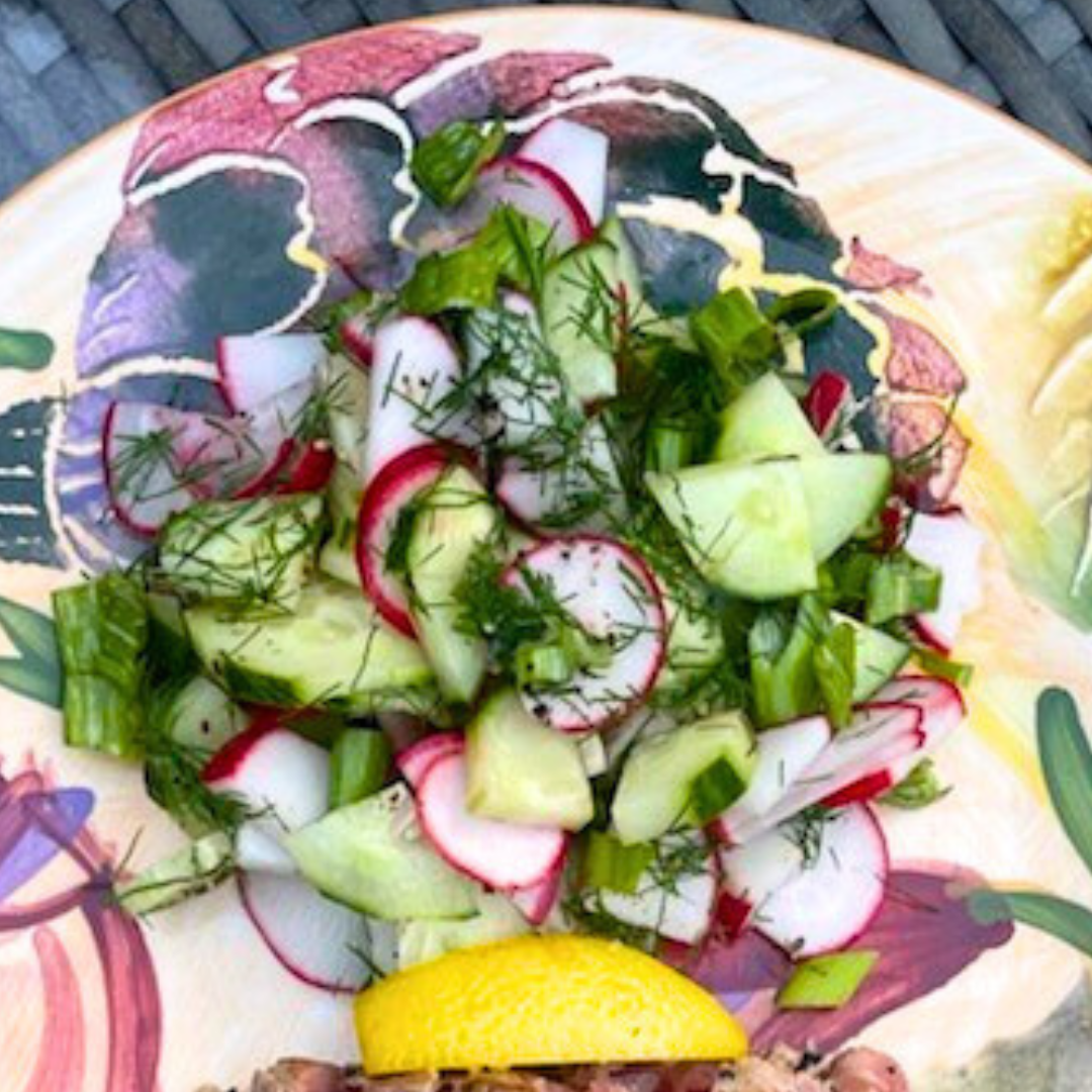 Red Radish & Cucumber Salad