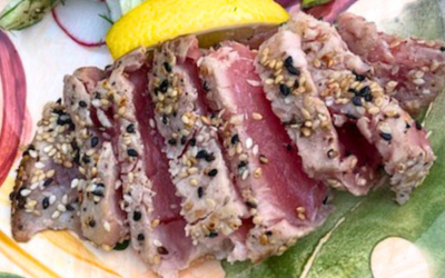 Sesame-Crusted Ahi Tuna with Dipping Sauce