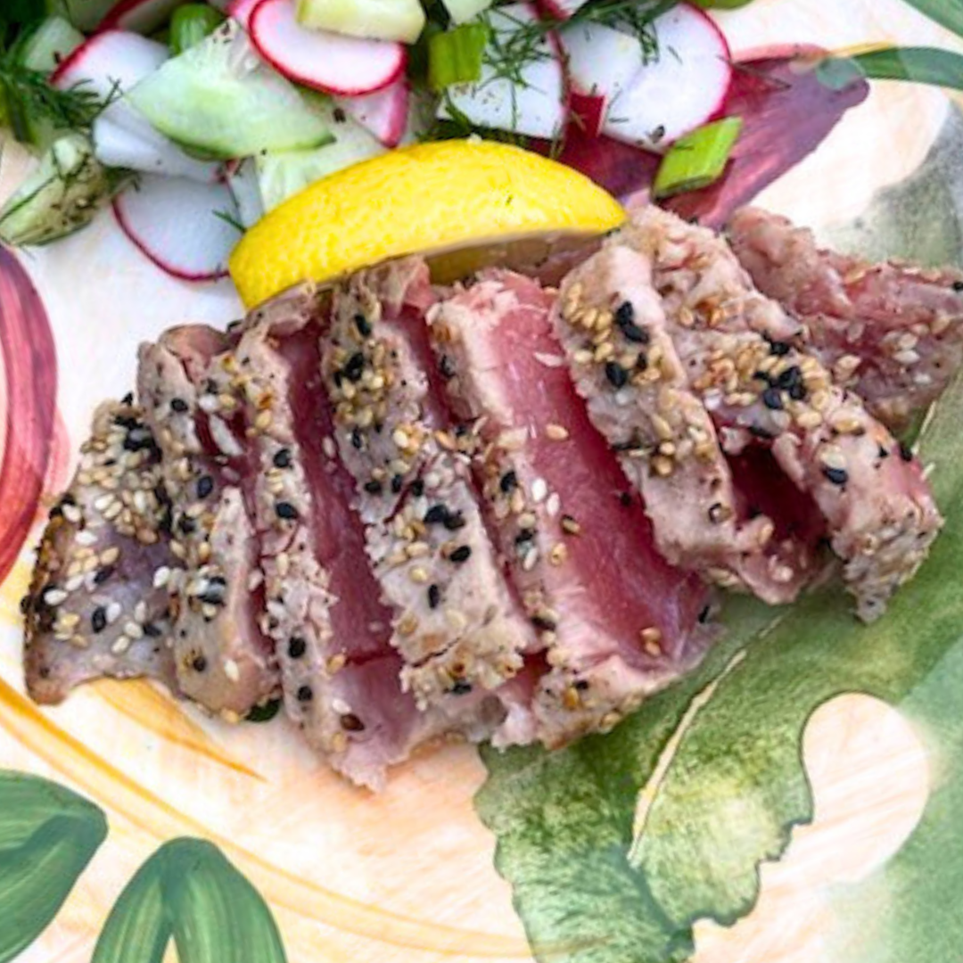 Sesame-Crusted Ahi Tuna with Dipping Sauce